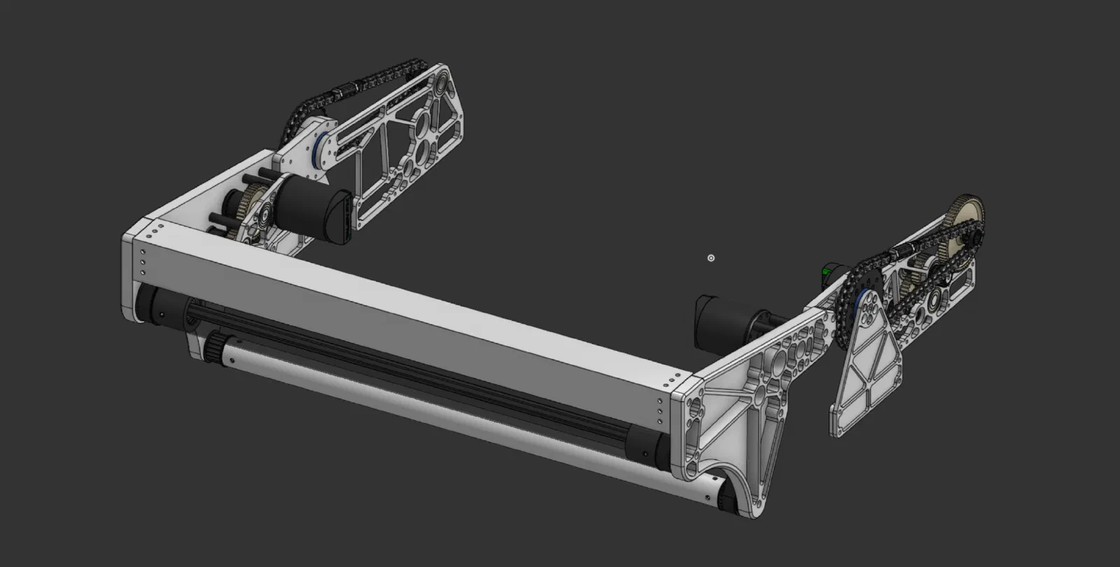 Complete intake assembly in Onshape.