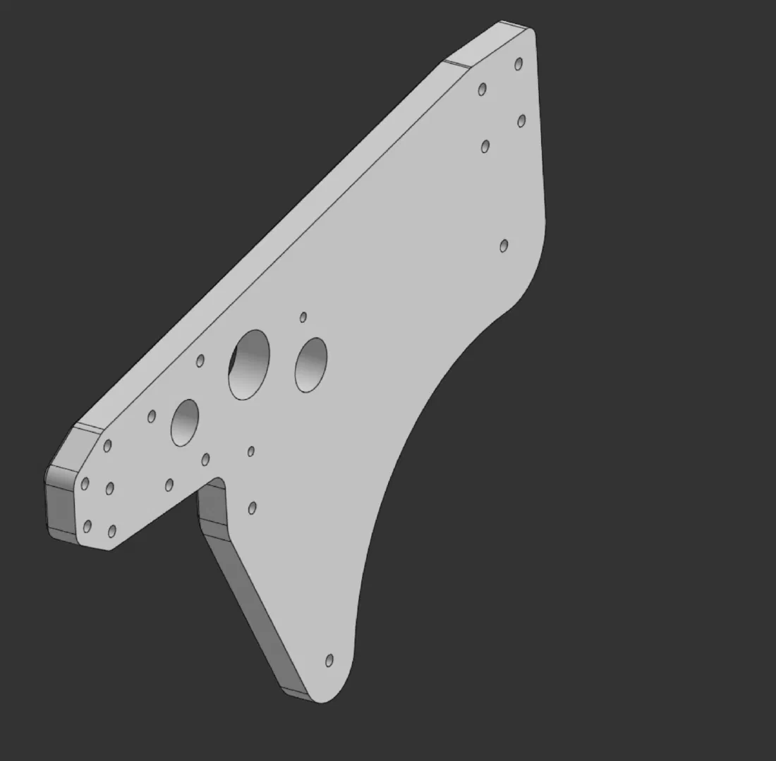 Continuous outer face (left) and partial-depth pocketing on the inner face (right).